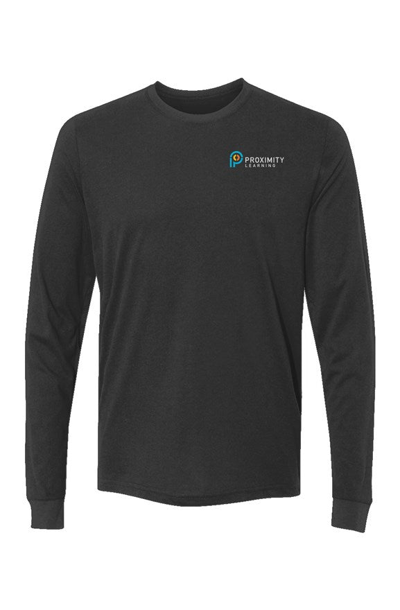 Sueded Long Sleeve Crew